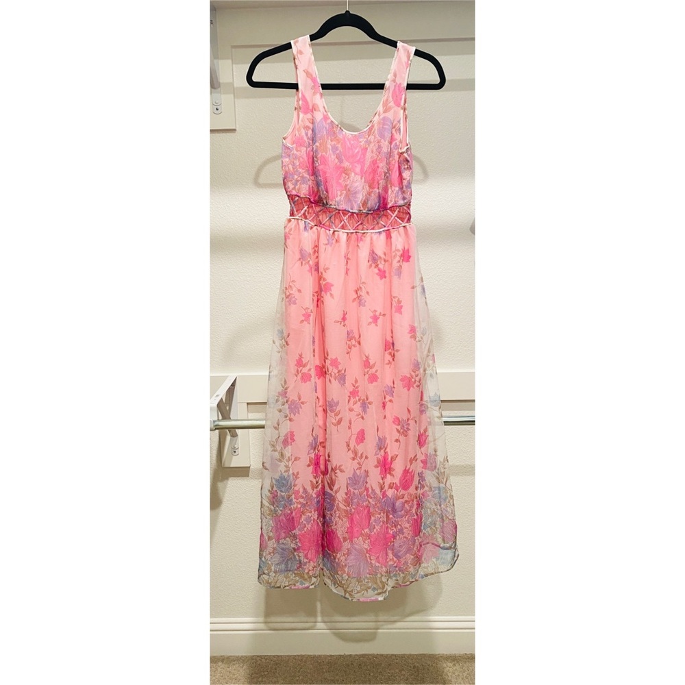 3/$60 Vintage Floral Maxi Dress
